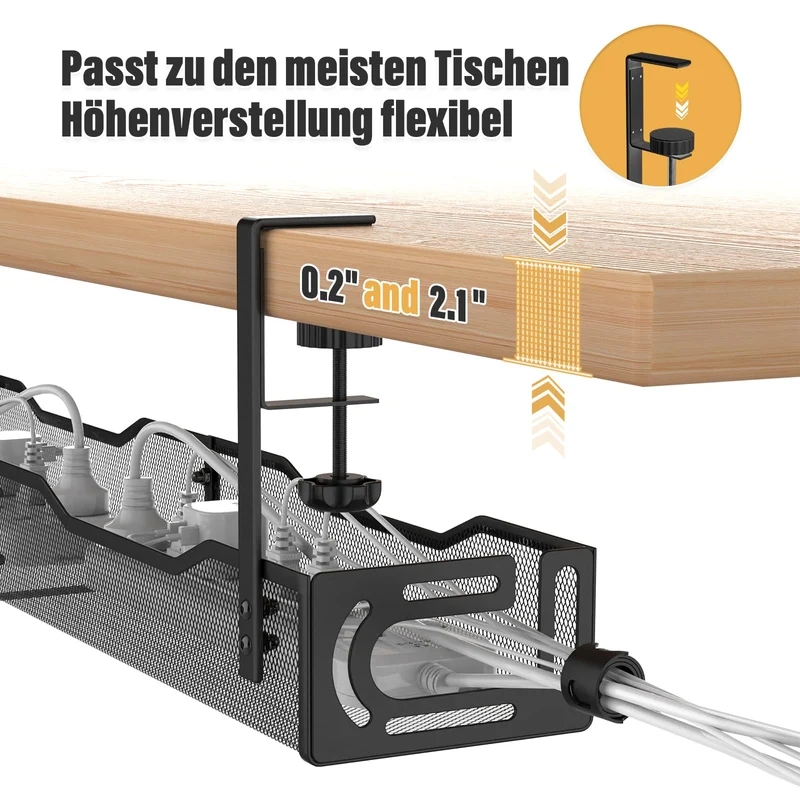 WUHUIXOZ Kabelorganisation · 1 Stück 64CM Schwarz