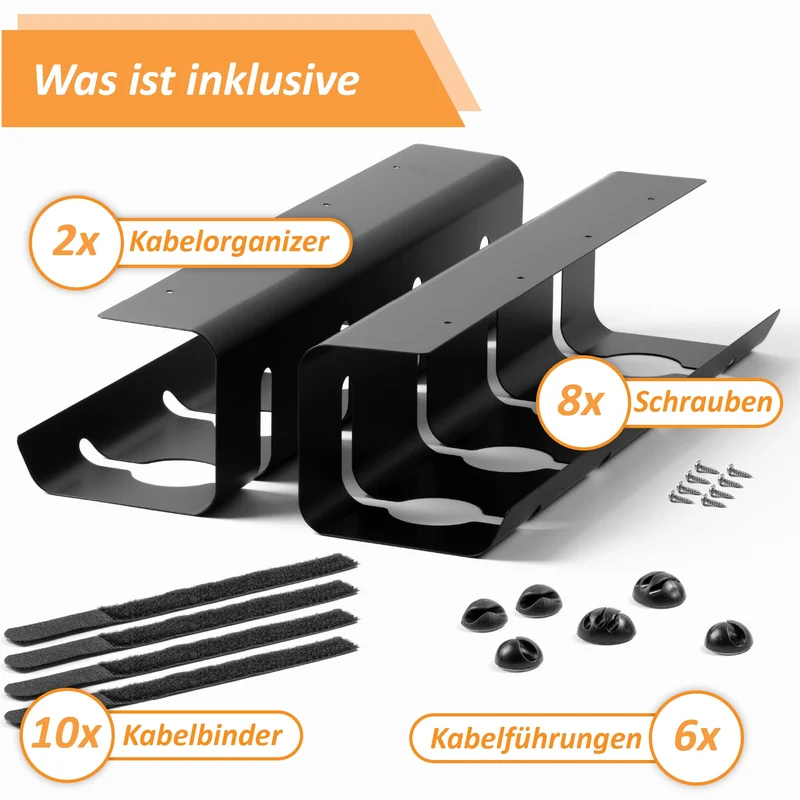 Stilemo Kabelorganisation · 2er set · Schwarz