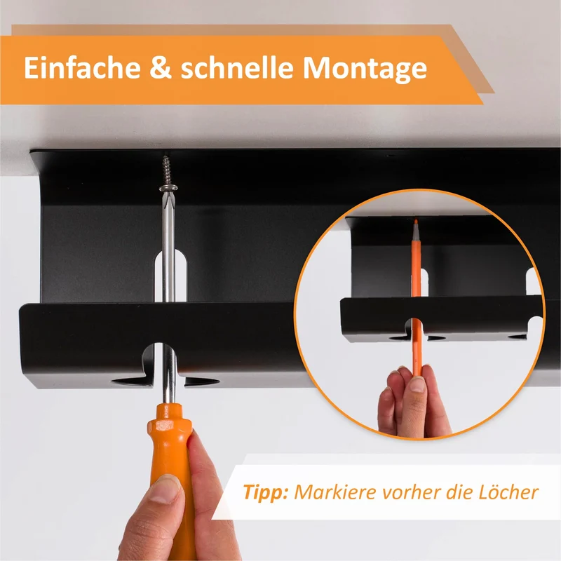 Stilemo Kabelorganisation · 2er set · Schwarz