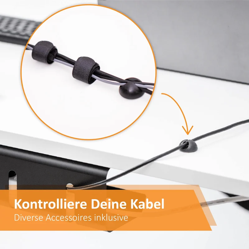 Stilemo Kabelorganisation · 2er set · Schwarz