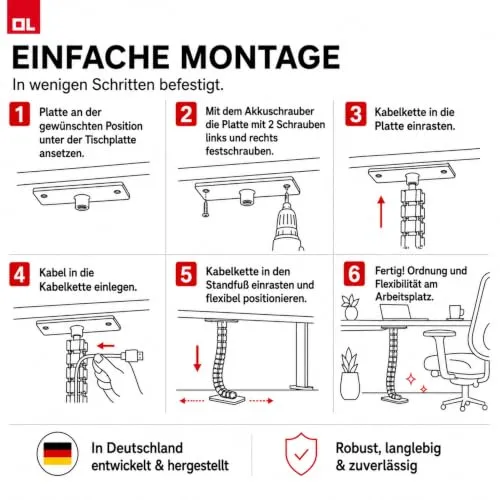 OL Kabelorganisation · Schwarz
