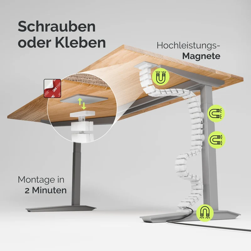 VALU Kabelorganisation · Weiß