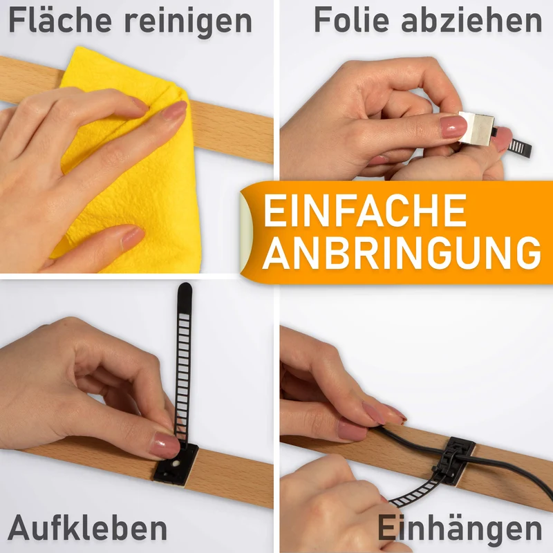Flexowire Kabelorganisation · Schwarz