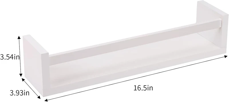 Bücherregal für Kinder, 41.5cm Schweberegale Wandregal für Wand 3er-Set, Baby-Kinderzimmer-Dekoration, Massivholz, Wandregale für Kinderzimmer, Schlafzimmer, Wohnzimmer, Badezimmer, Küche und Mehr