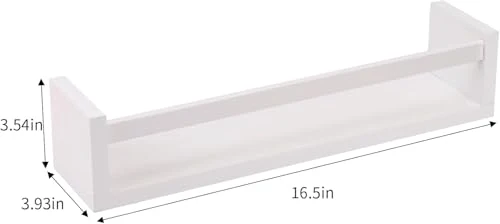 Bücherregal für Kinder, 41.5cm Schweberegale Wandregal für Wand 3er-Set, Baby-Kinderzimmer-Dekoration, Massivholz, Wandregale für Kinderzimmer, Schlafzimmer, Wohnzimmer, Badezimmer, Küche und Mehr