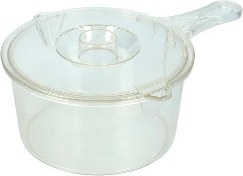 KitchenCraft Mikrowellen Kochtopf, Kunststoff Topf für die Mikrowelle, Pfanne mit Deckel, BPA-freier Kunststoff Topf mit Deckel, Tupper Dose, 30,5 x 43,2 x 55,9 cm, 900 ml Kapazität