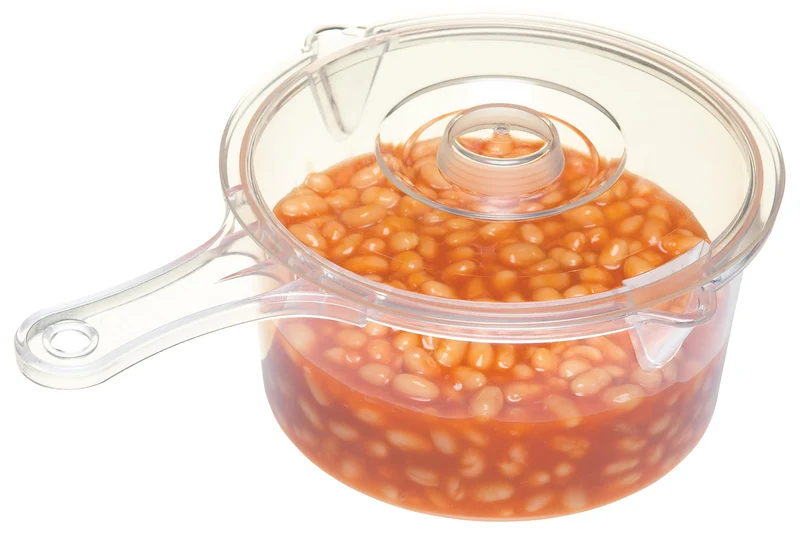 KitchenCraft Mikrowellen Kochtopf, Kunststoff Topf für die Mikrowelle, Pfanne mit Deckel, BPA-freier Kunststoff Topf mit Deckel, Tupper Dose, 30,5 x 43,2 x 55,9 cm, 900 ml Kapazität
