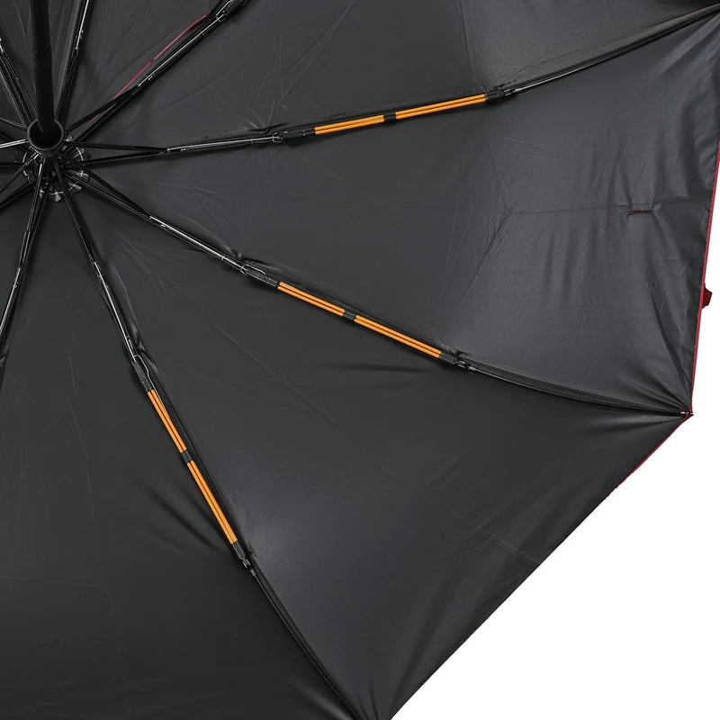 Sturmfester Regenschirm, C-Griff, Automatik, UV-Schutz UPF 30 (blockt 96,7 % UV-Strahlen), antikorrosiv, leicht (440 g), mit Aufbewahrungstasche, 23 Zoll, Marineblau