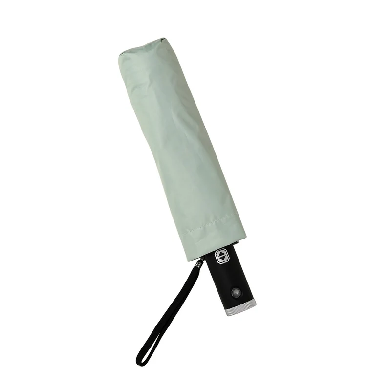 Sturmfester Regenschirm mit Aero-Aluminium-Gestell, vollautomatisch, reflektierend, Rückfaltung, ca. 105?cm, Schwarz