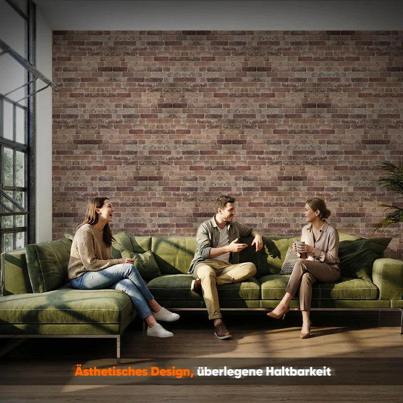 IZODEKOR Wandverkleidung Steinoptik Styropor 3D Wandpaneele - Verblender Steinoptik für Küche, Badezimmer, Balkon, Schlafzimmer, Wohnzimmer, Küchenrückwand und Teras | Bauerhausstil
