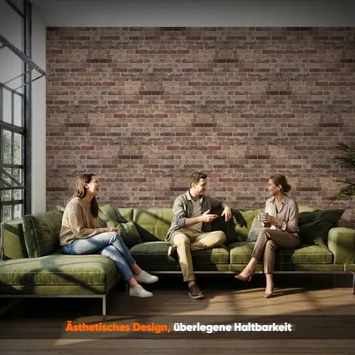 IZODEKOR Wandverkleidung Steinoptik Styropor 3D Wandpaneele - Verblender Steinoptik für Küche, Badezimmer, Balkon, Schlafzimmer, Wohnzimmer, Küchenrückwand und Teras | Bauerhausstil