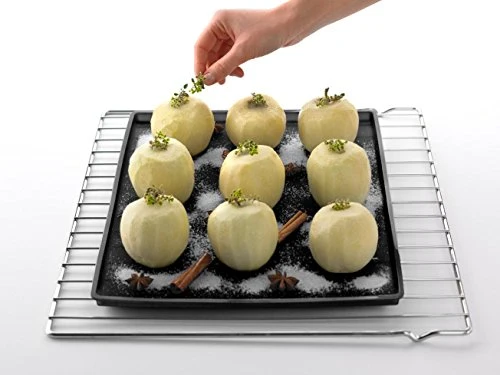 Lékué CLASSIC, Backblech-Auflage mit Auslaufschutz 30 x 4, Silikon, einzeln, Schwarz