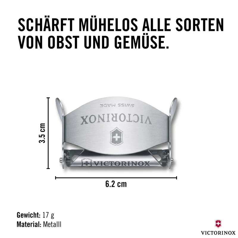 Victorinox Kleiner Sparschäler, Kartoffelschäler mit Extra Scharfer Klinge