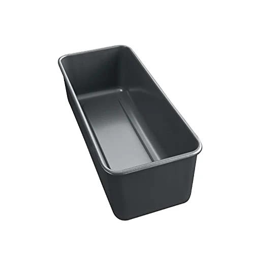 Original Kaiser La Forme Plus Backform Kastenform 30 cm, Brotbackform antihaftbeschichtet, Emailleboden, Kastenform Kuchen/ Brote, sauerteigbeständig, Schwarz