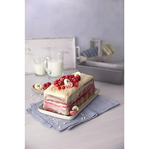 Original Kaiser La Forme Plus Backform Kastenform 30 cm, Brotbackform antihaftbeschichtet, Emailleboden, Kastenform Kuchen/ Brote, sauerteigbeständig, Schwarz