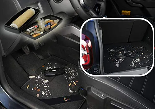 Krümelbürste Tischroller Handstaubsauger für Auto Caravan Zuhause (Schwarz)