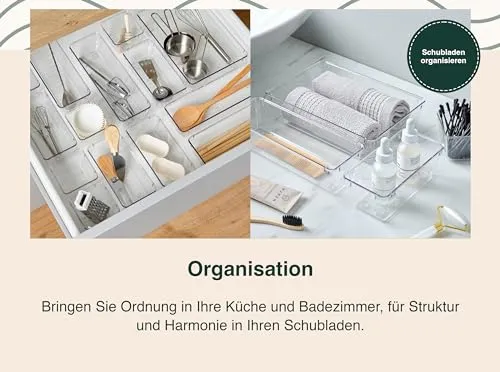 uandu Schreibtisch-Organizer · 17T x 24B x 17H cm · Durchsichtig