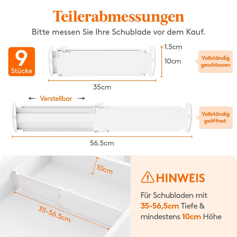 Schreibtisch-Organizer · H10.5&L55 · Weiß