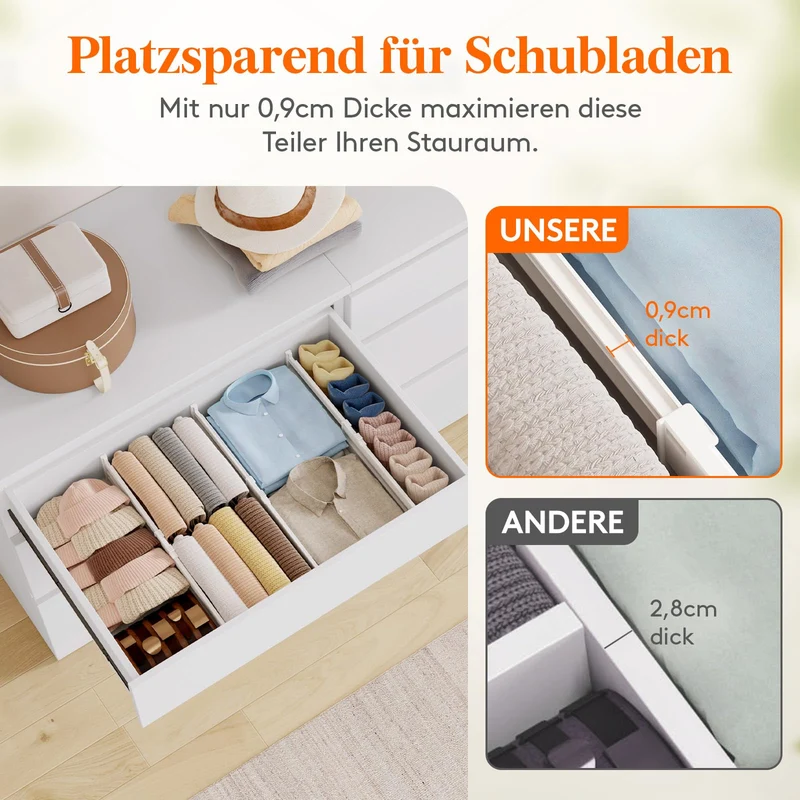 Schreibtisch-Organizer · H10.5&L55 · Weiß