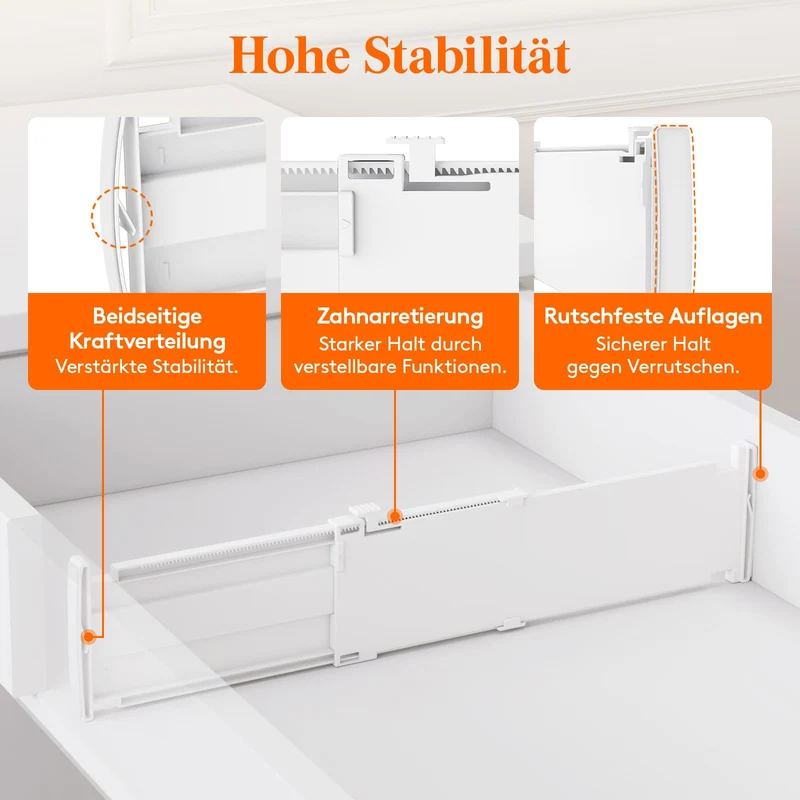 Schreibtisch-Organizer · H10.5&L55 · Weiß