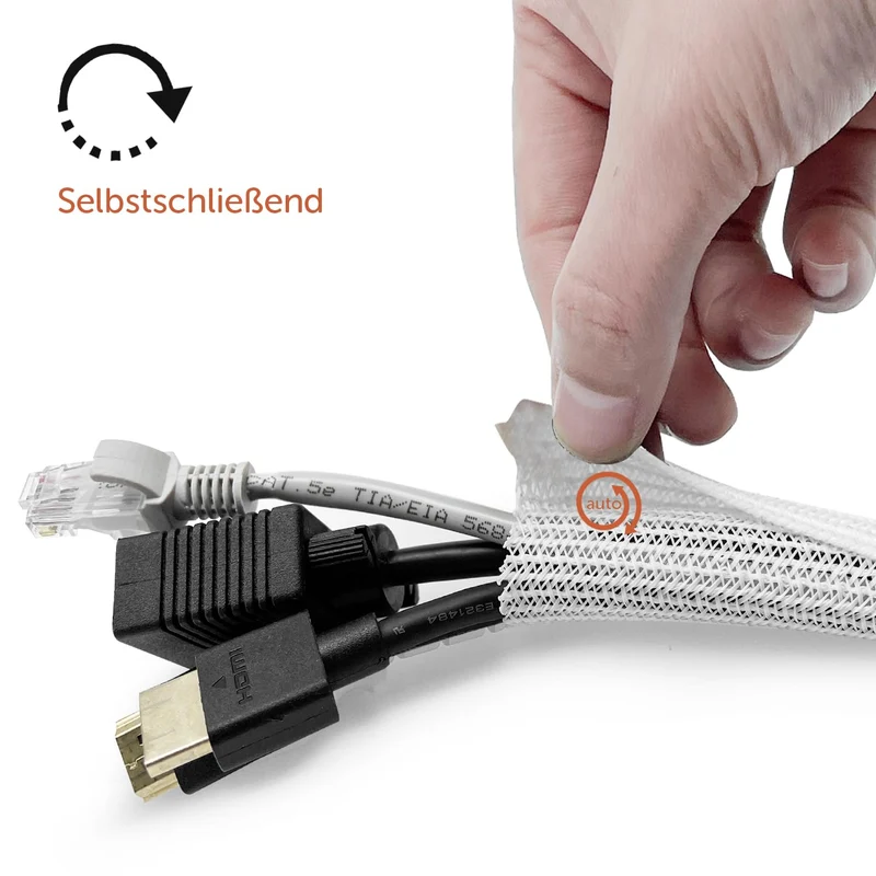 shinfly Kabelorganisation · 3L x 0,01B m · Weiß