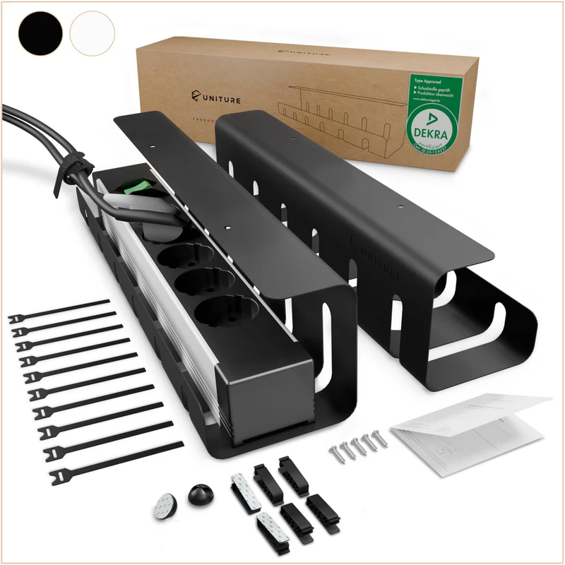 UNITURE Kabelorganisation · 2er Set - Schwarz