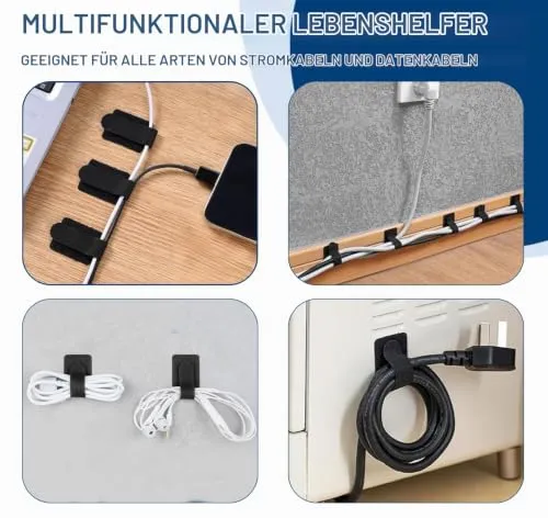 GPtzlei Kabelorganisation · Schwarz · 50