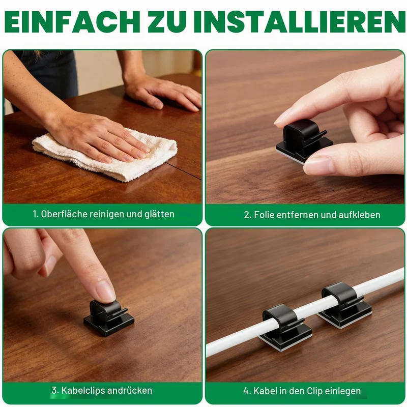 Winsall Kabelorganisation · 30 Stück-schwarz