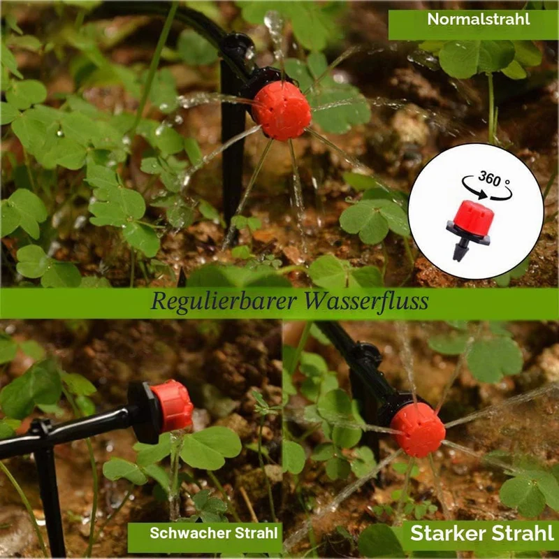 Kalolary 100Pcs Bewässerung Tropfer Sprinkler, Micro Tropfer Bewässerungs