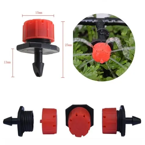 Kalolary 100Pcs Bewässerung Tropfer Sprinkler, Micro Tropfer Bewässerungs