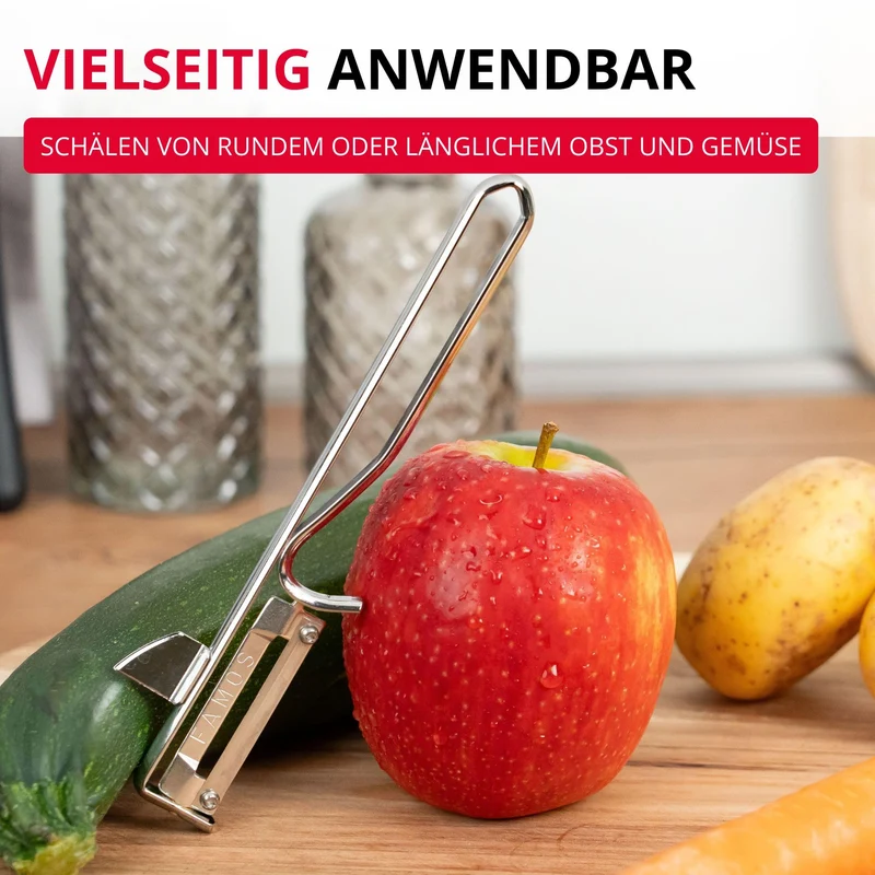 Westmark Sparschäler Famos – mit geschärftem Ausstecher, Made in Germany