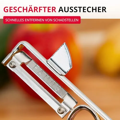 Westmark Sparschäler Famos – mit geschärftem Ausstecher, Made in Germany