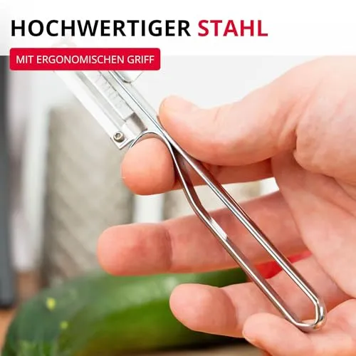 Westmark Sparschäler Famos – mit geschärftem Ausstecher, Made in Germany