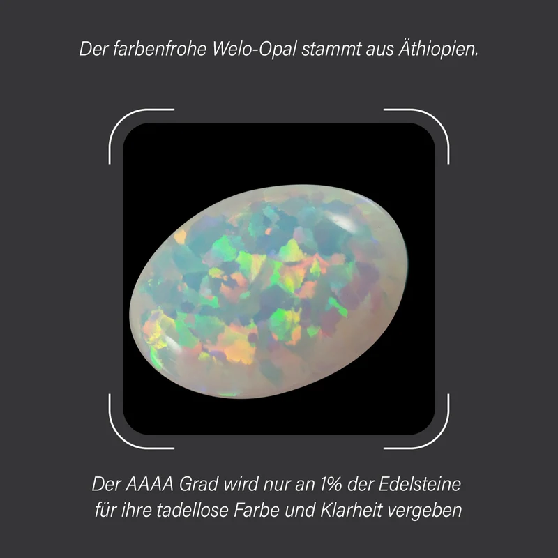 RHAPSODY AAAA Natürlicher, äthiopischer Welo Opal, Weißer Diamant Anhänger, 950 Platin, ca. 14.76 ct