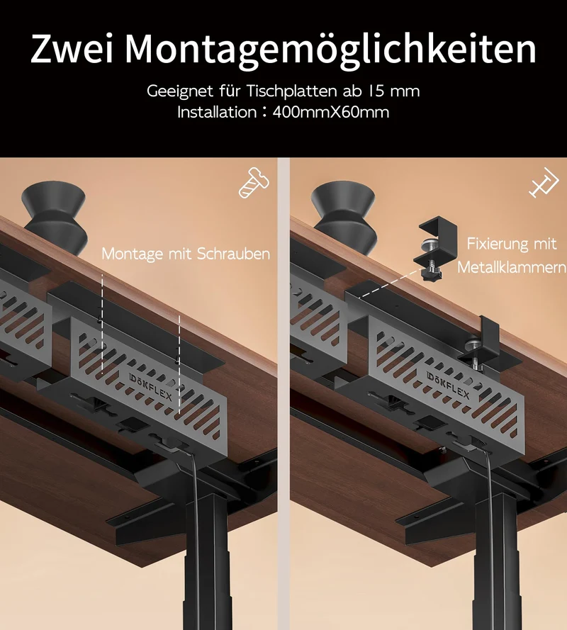 DOKFLEX Kabelorganisation · Schwarz