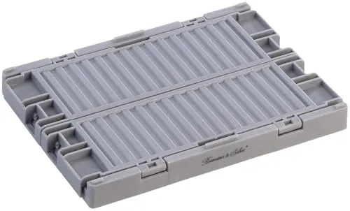 Rosenstein & Söhne Kunststoff-Klappboxen: 16er-Set Kunststoff-Aufbewahrungskisten, stapelbar, 14,5 x 10,3 x 6 cm (Faltklappboxen, Kinderboxen)