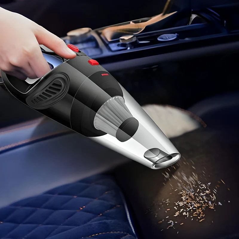 Retoo Handstaubsauger fürs Auto, 120 W, 4200 Pa, HEPA, 4,8 m Kabel