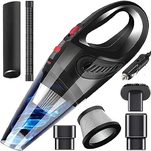 Retoo Handstaubsauger fürs Auto, 120 W, 4200 Pa, HEPA, 4,8 m Kabel