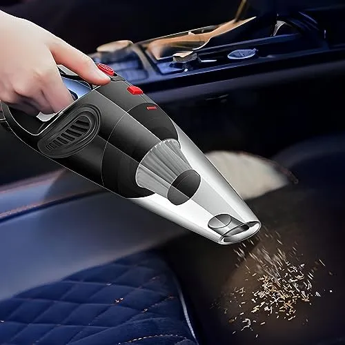Retoo Handstaubsauger fürs Auto, 120 W, 4200 Pa, HEPA, 4,8 m Kabel