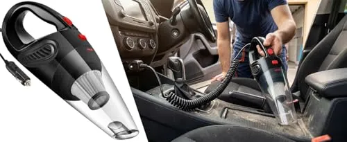 Retoo Handstaubsauger fürs Auto, 120 W, 4200 Pa, HEPA, 4,8 m Kabel