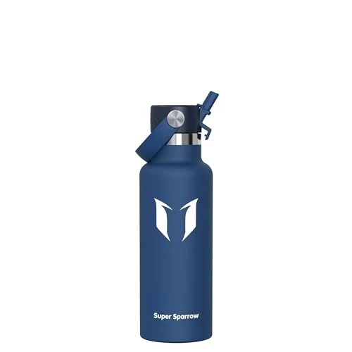 Sparrow Trinkflasche Edelstahl 500ml/750ml/1L/1.2L Thermosflasche Strohhalm