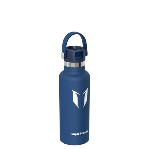 Sparrow Trinkflasche Edelstahl 500ml/750ml/1L/1.2L Thermosflasche Strohhalm