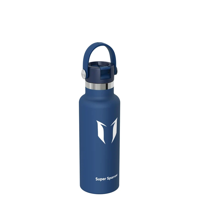 Sparrow Trinkflasche Edelstahl 500ml/750ml/1L/1.2L Thermosflasche Strohhalm