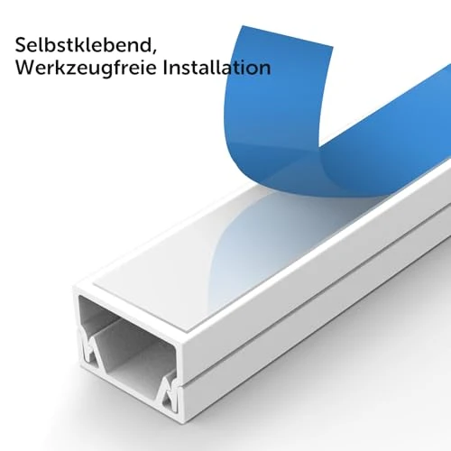 shinfly Kabelorganisation · 40L x 1,5B cm · Weiß