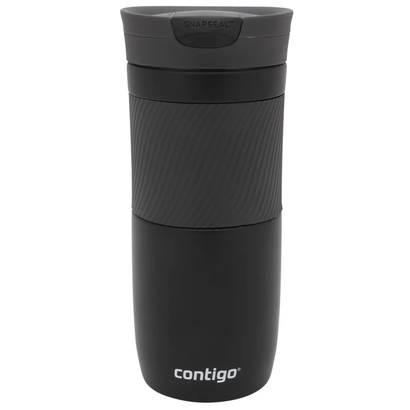 Contigo Thermobecher Byron Snapseal, Edelstahl Isolierbecher, Kaffebecher to go, auslaufsicher, spülmaschinenfester Deckel BPA-frei, 470 ml, 1 Stück (1er Pack)