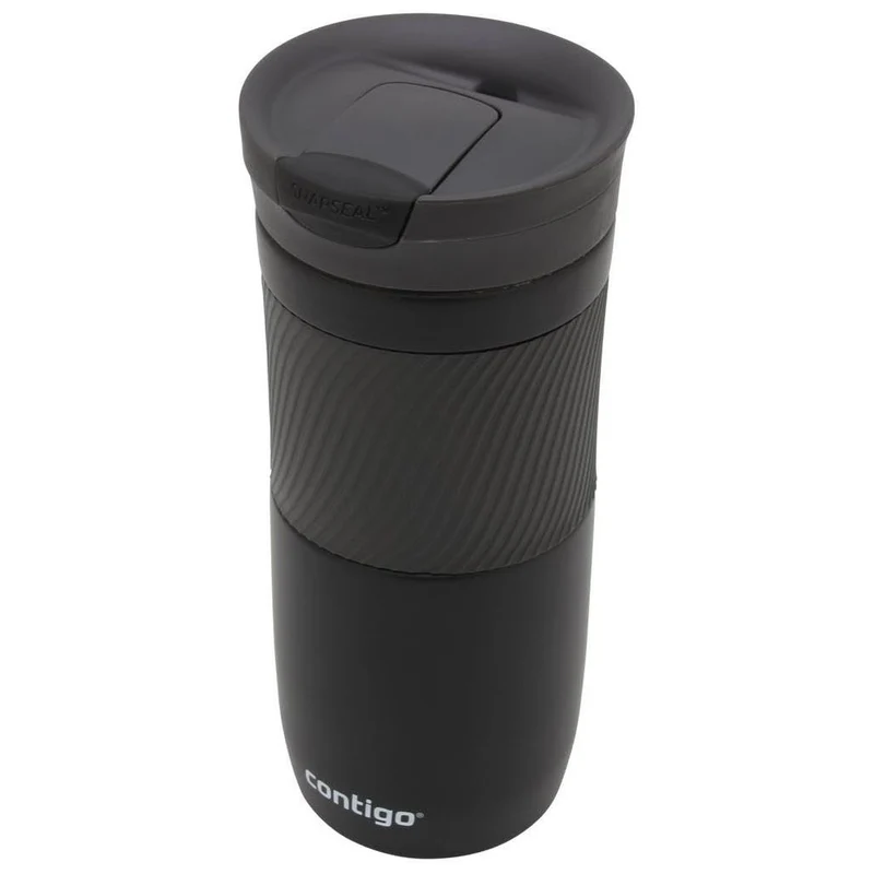Contigo Thermobecher Byron Snapseal, Edelstahl Isolierbecher, Kaffebecher to go, auslaufsicher, spülmaschinenfester Deckel BPA-frei, 470 ml, 1 Stück (1er Pack)