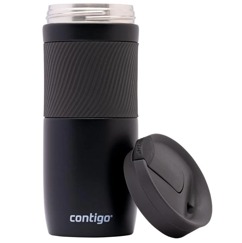 Contigo Thermobecher Byron Snapseal, Edelstahl Isolierbecher, Kaffebecher to go, auslaufsicher, spülmaschinenfester Deckel BPA-frei, 470 ml, 1 Stück (1er Pack)