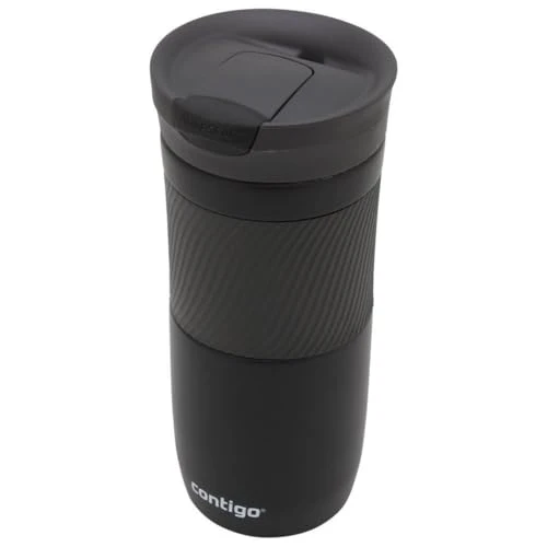 Contigo Thermobecher Byron Snapseal, Edelstahl Isolierbecher, Kaffebecher to go, auslaufsicher, spülmaschinenfester Deckel BPA-frei, 470 ml, 1 Stück (1er Pack)