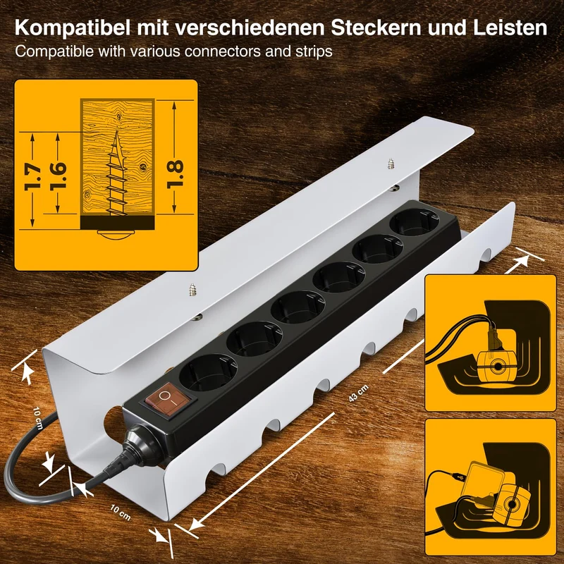 GOODS+GADGETS Kabelorganisation · 1 Stück · Weiß