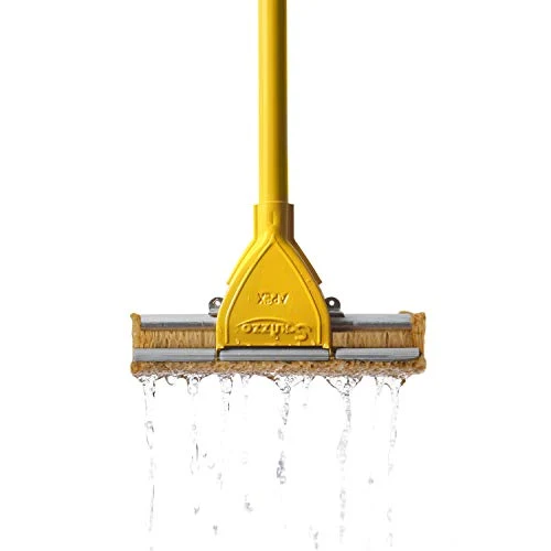 Apex Squizzo Classic Wischmopp mit Wabenstruktur, Metall, Gelb, 28 x 30 x 30 cm